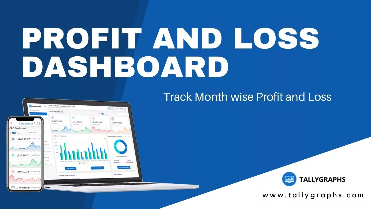 Profit Loss Dashboard Track Monthly P L From Tally Erp Tallygraphs